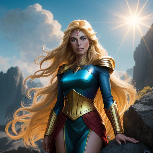 Epic She-Ra Portrait in Cinematic Fantasy Style