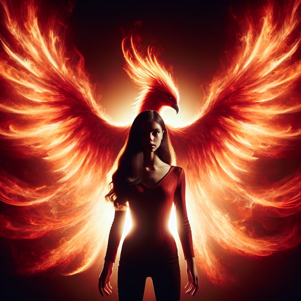 Fiery Hispanic Elemental Protected by Phoenix