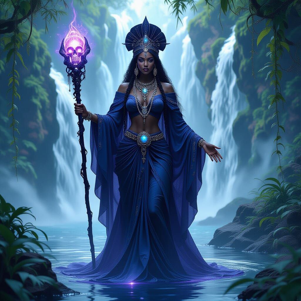 Yemaya: Afrofuturist Goddess of the Waterfall