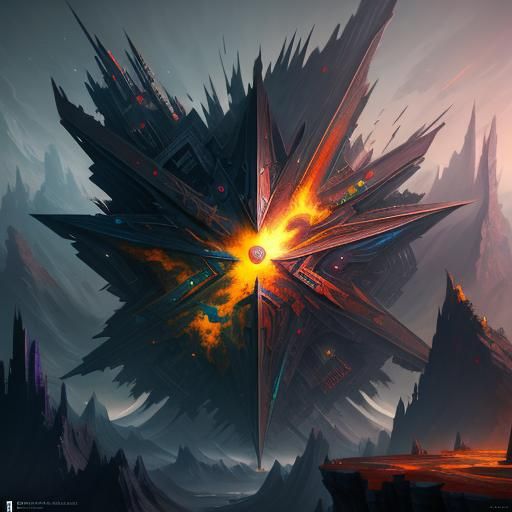 Fantastical Abstract Geometry in Deep Color