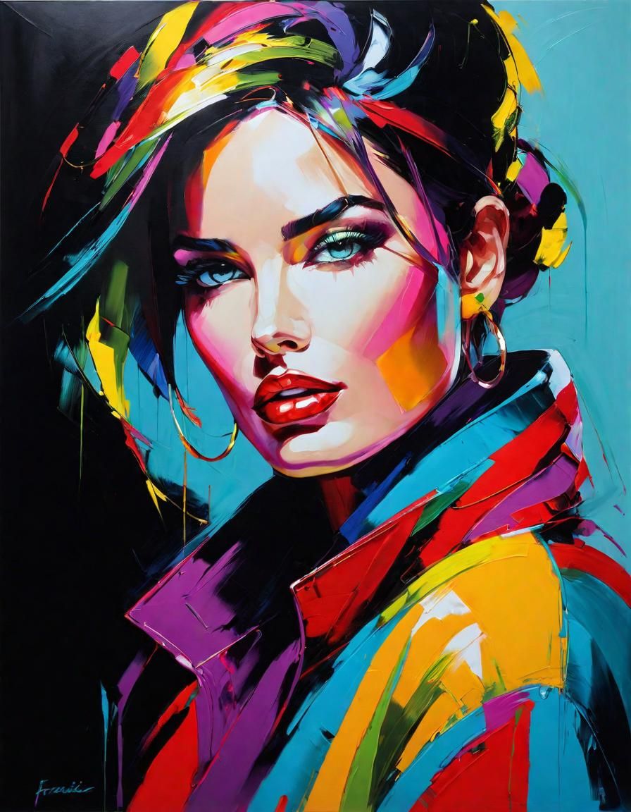 Colorful Portrait in Contemporary Style