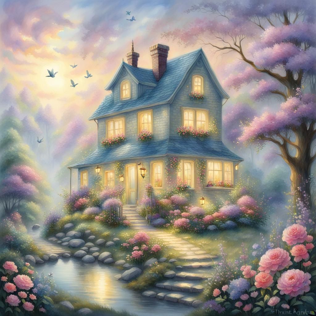 Cute Animals and Flowers in Watercolor