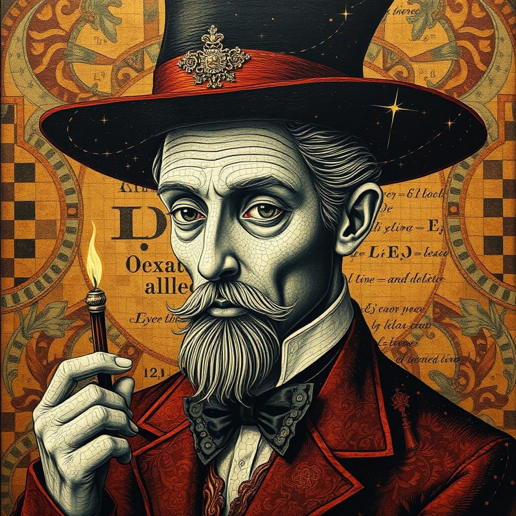 Magician Portrait in Avant-Garde Style