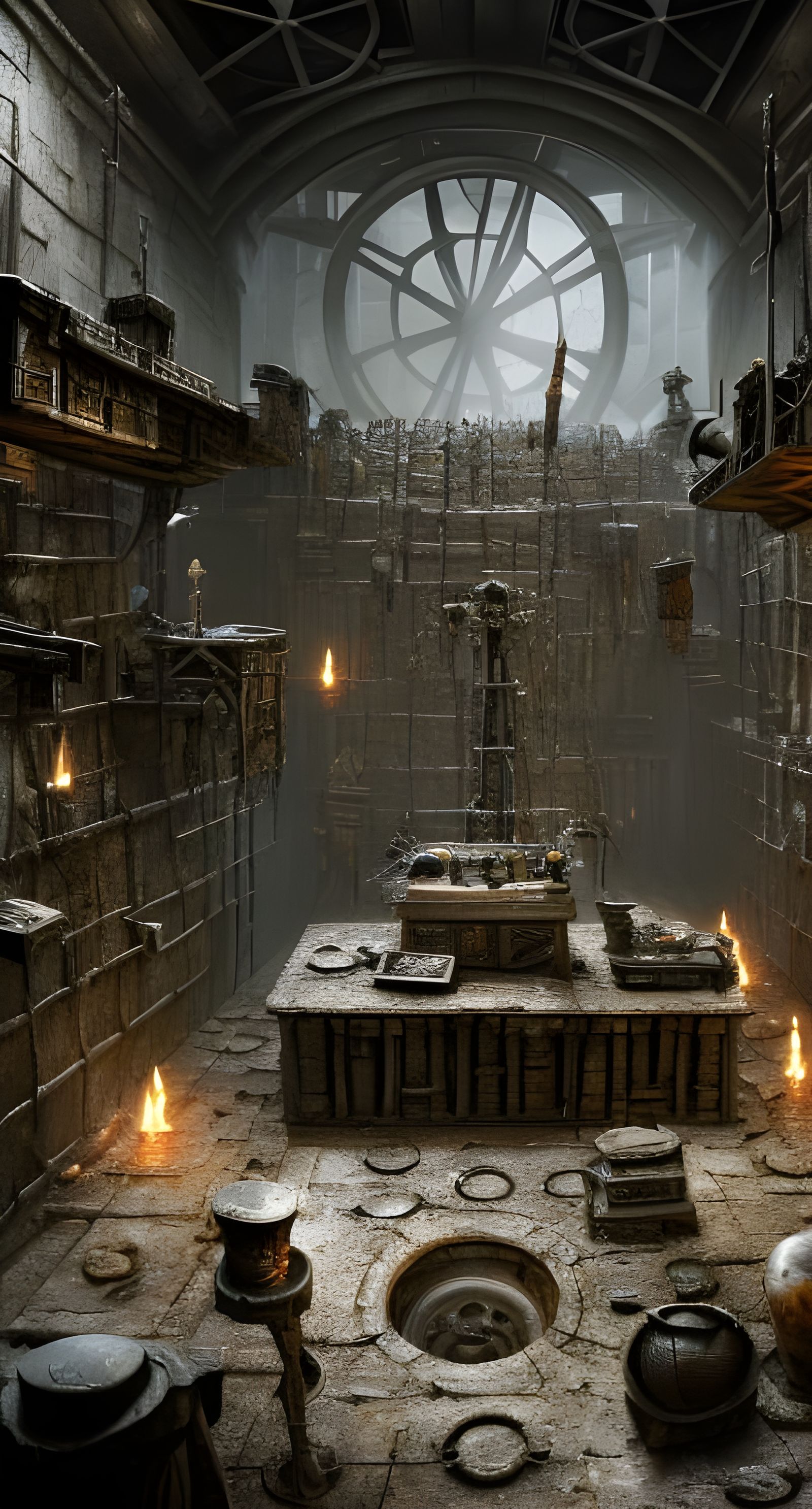 Inside a Torture Chamber: Detailed Digital Art