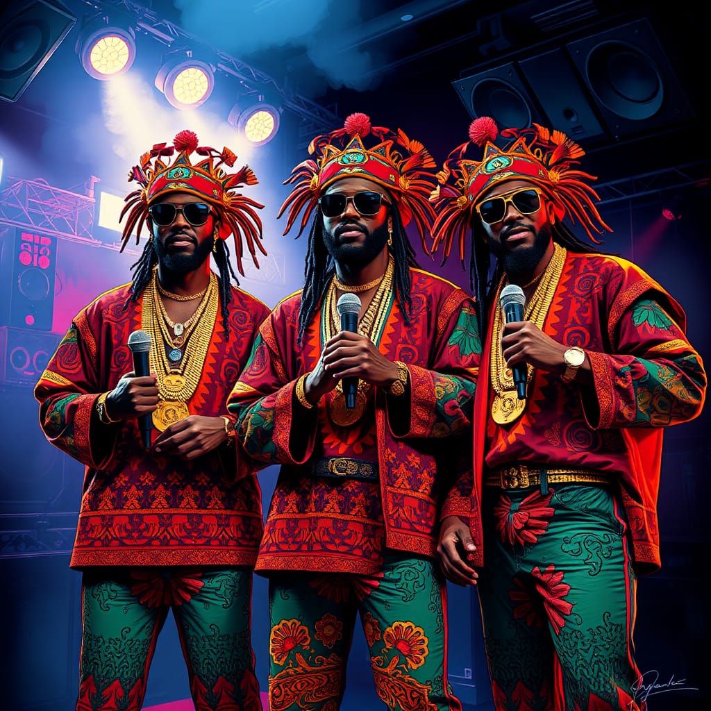 Dancehall Kings: Neon Nightclub Performance