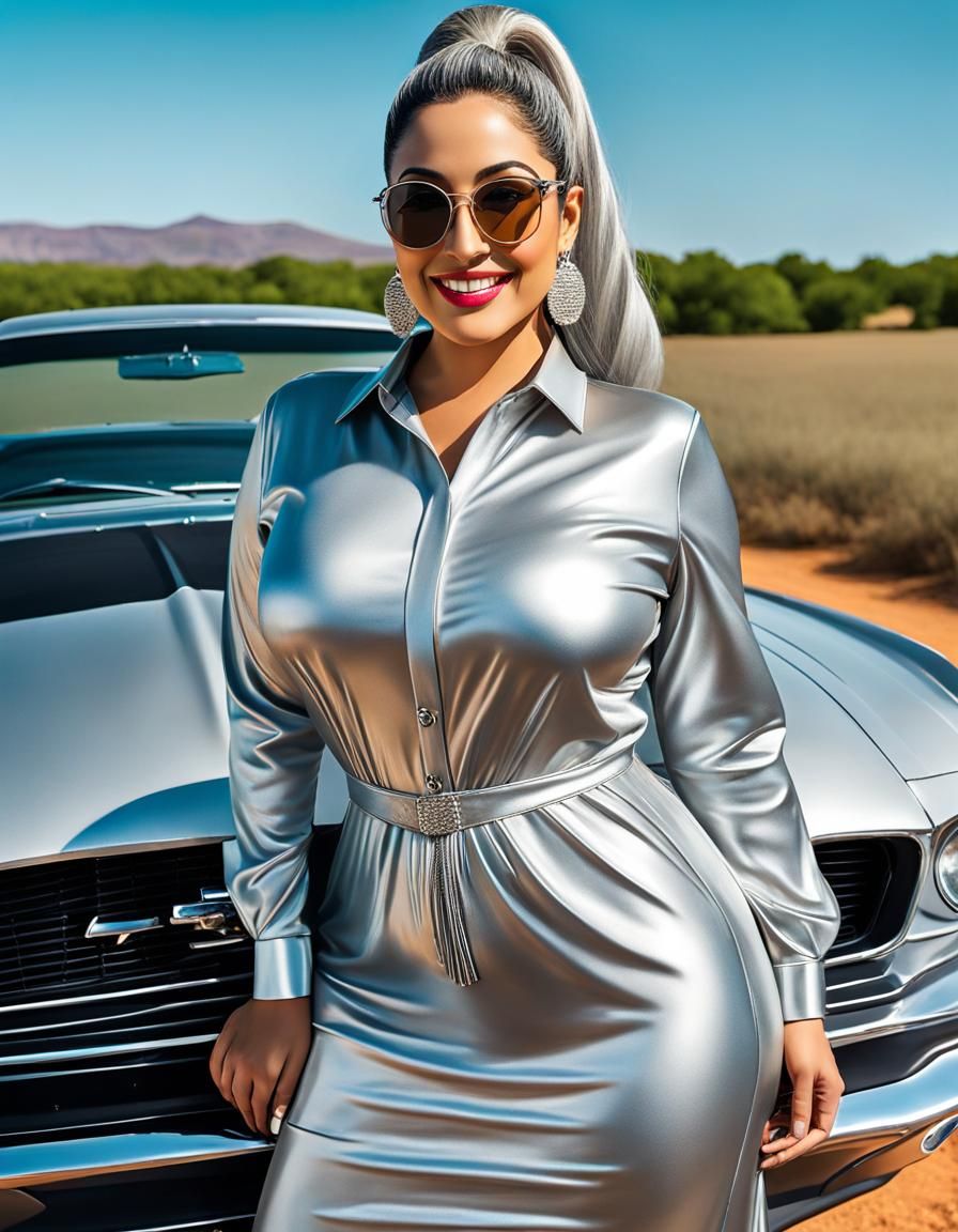 Psychedelic Portrait of Middle Eastern Woman in Pop Art Styl...