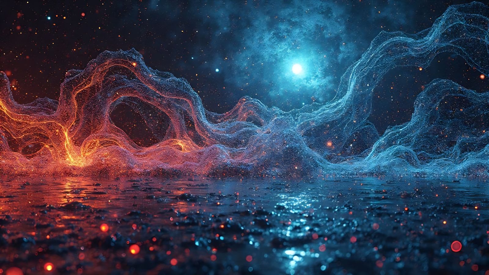 Cosmic Miniature in Vibrant Digital Art