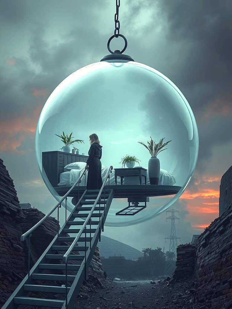 Dystopian Future: Glass Bubble House by David LaChapelle