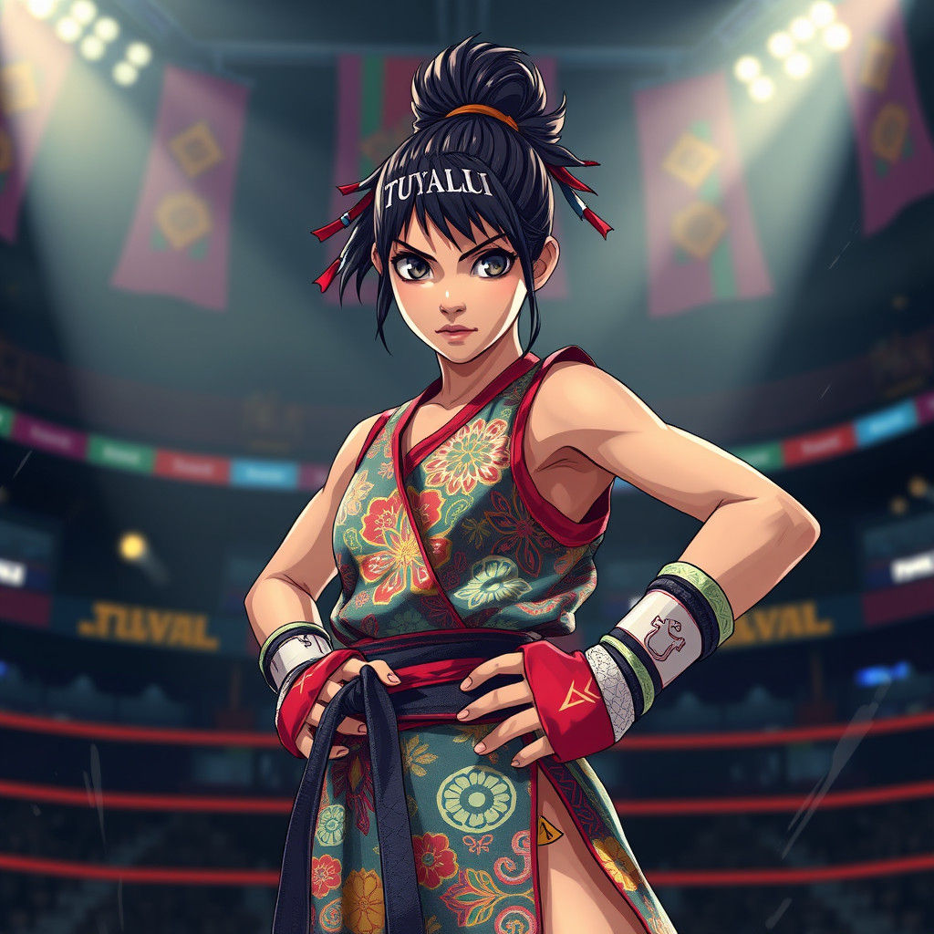 Tuvaluan Fighter in Anime-Inspired Tournament Arena