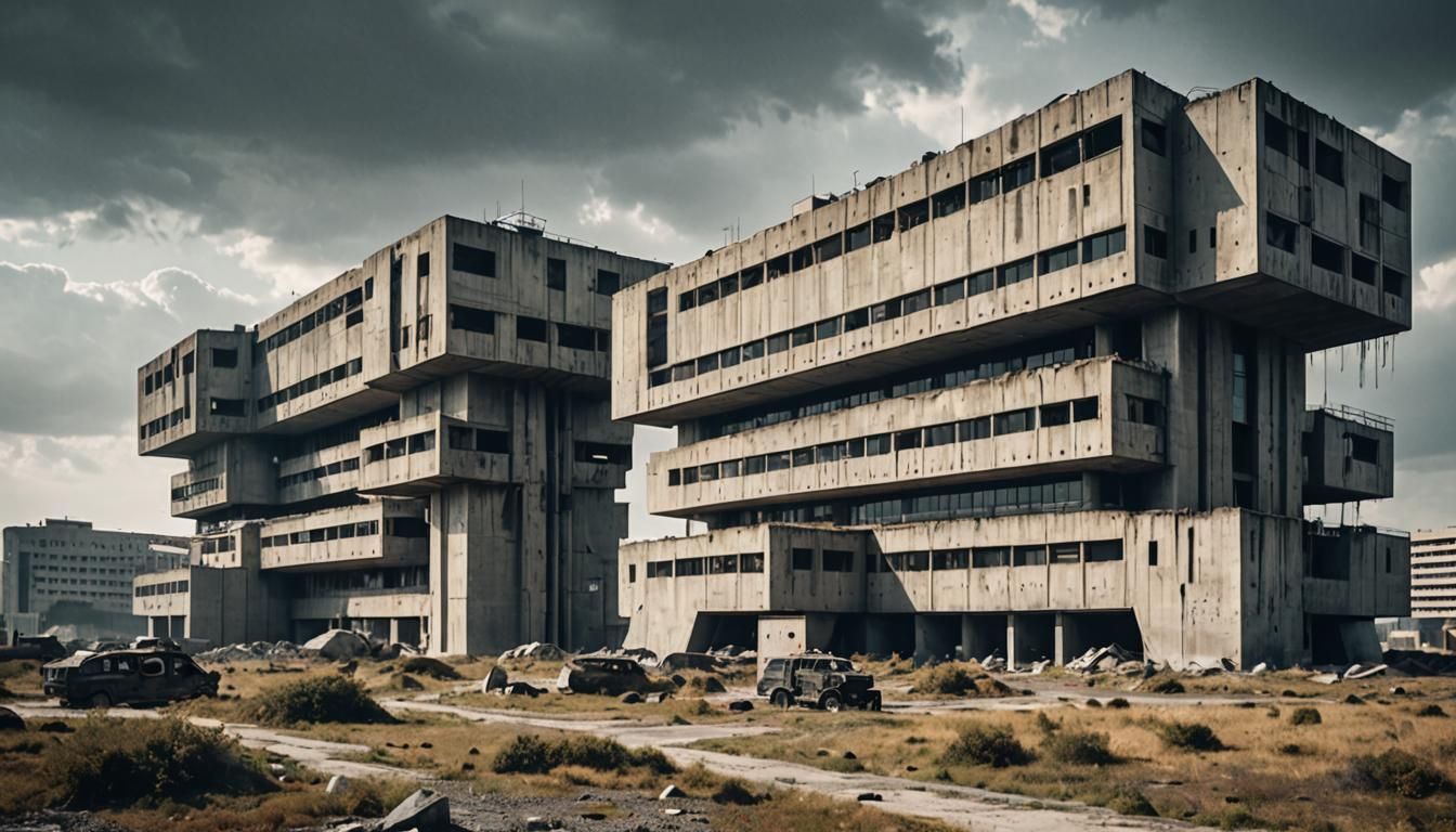 Brutalist Post-Apocalyptic Nuclear Architecture