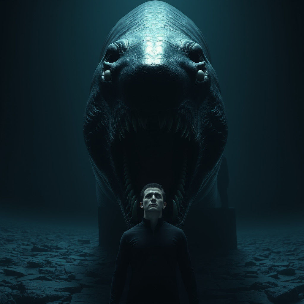 Colossal SCP-3000 Stares Menacingly in Hyperrealism