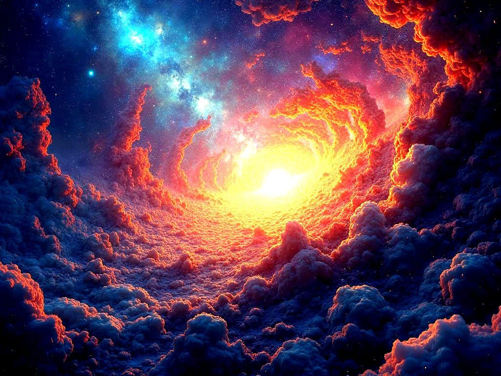 Collapsing Universe Exploding into Cosmic Fragments