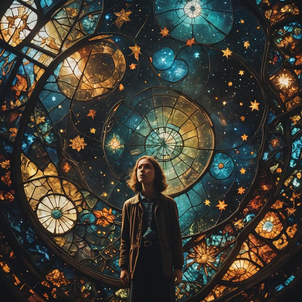 Stained Glass Cosmos: A Cinematic Masterpiece