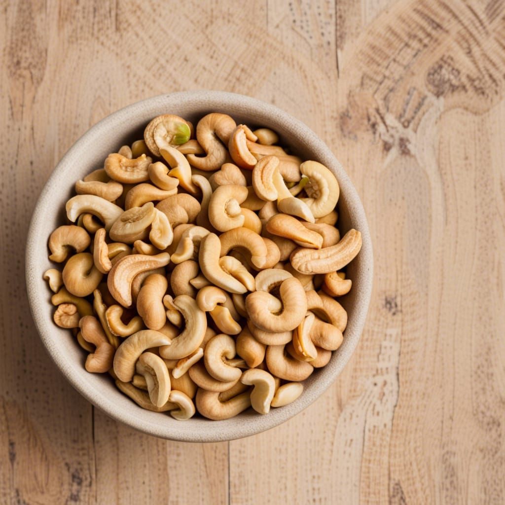 Bowl of Cashews, AI Generated Image