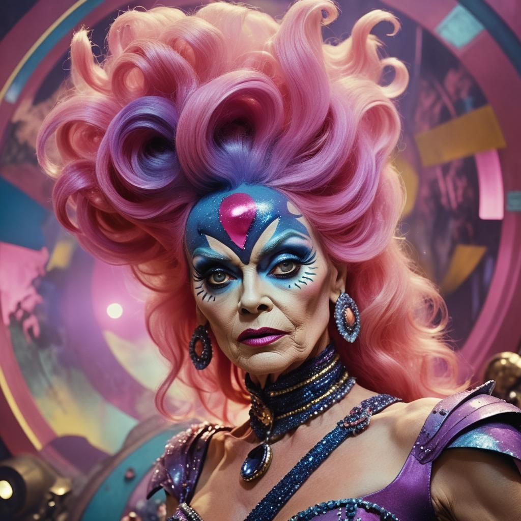 Barbarella Transvestite: Fantasy Concept Art in Baroque Styl...