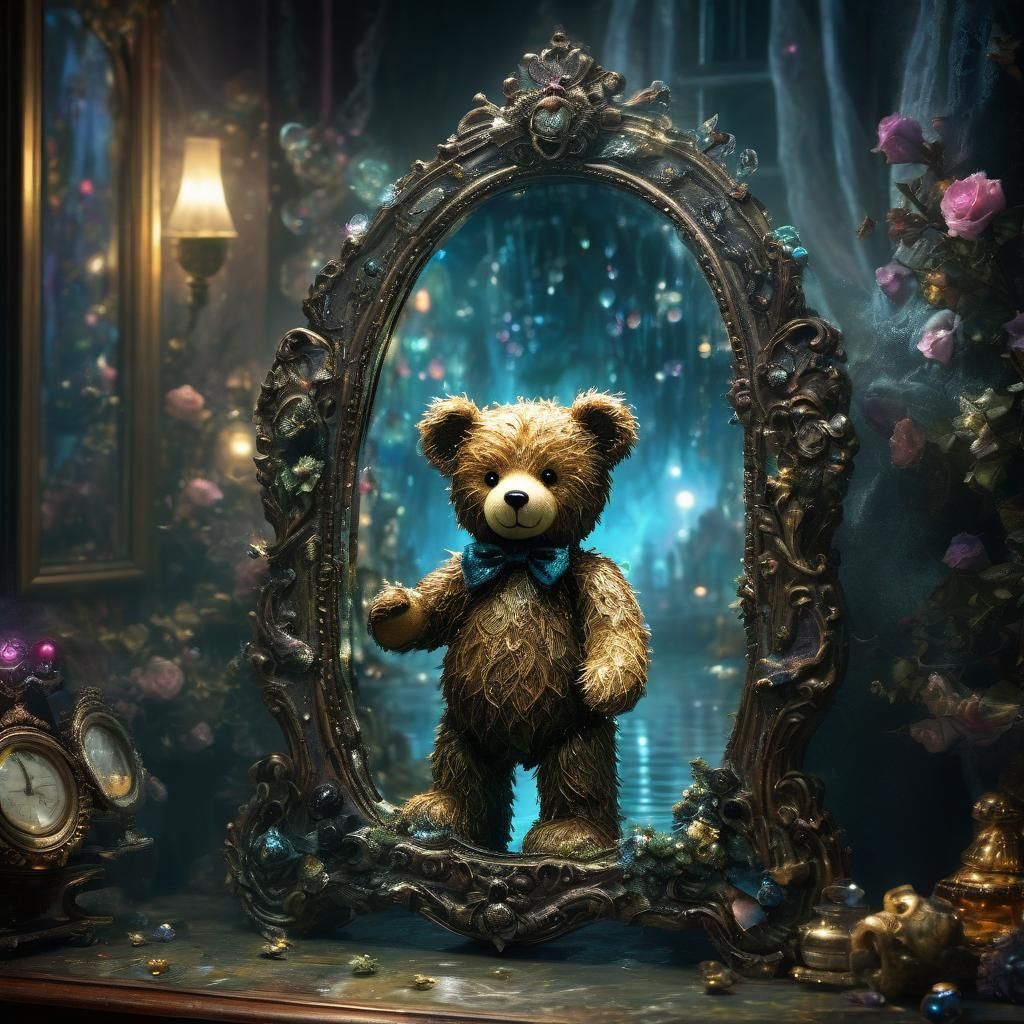 Capture the distorted and eerie reflections of a quirky and ...