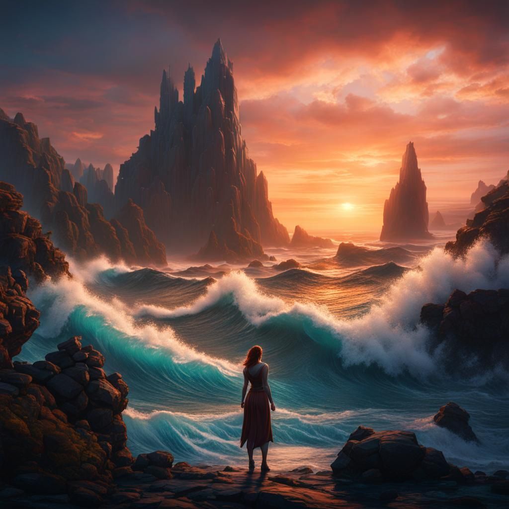 Vast Ocean Matte Painting in Unreal Engine 5