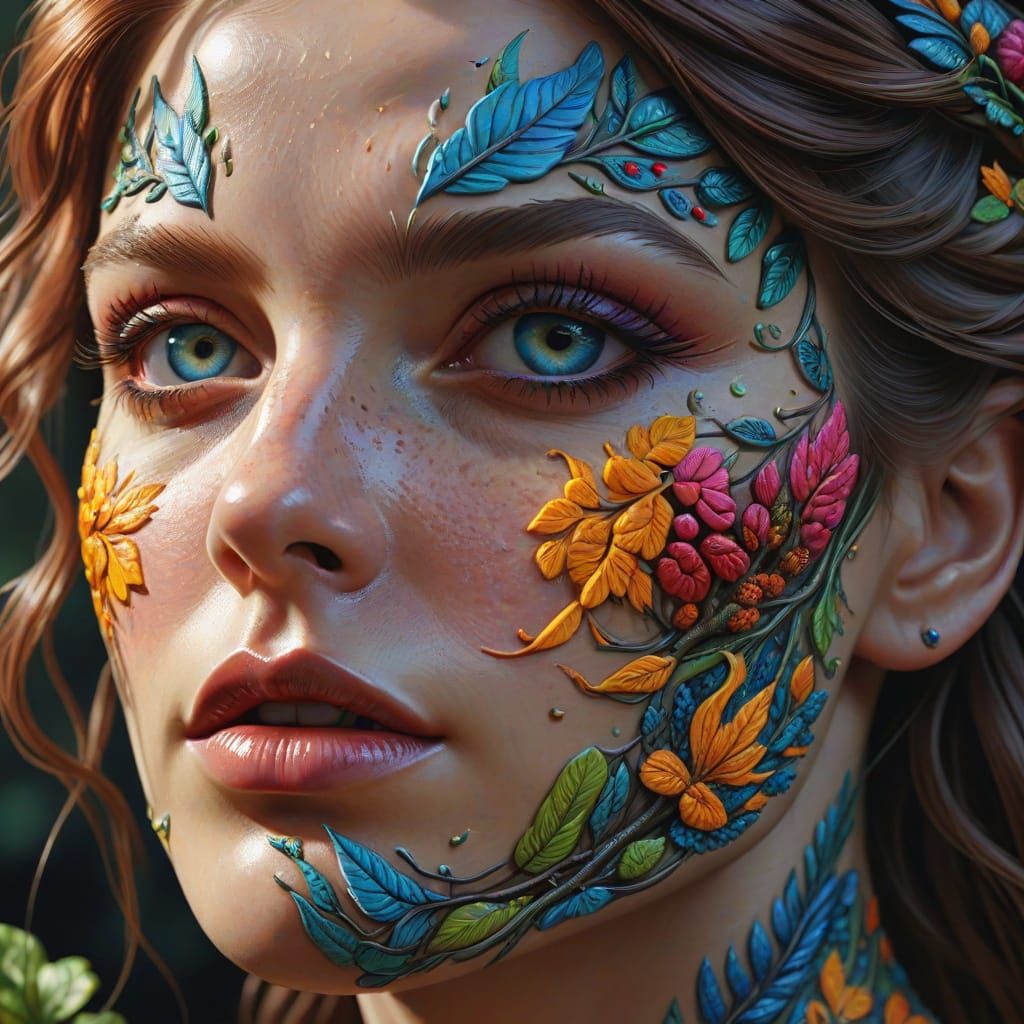 Ethereal Beauty in Hyperrealistic Detail