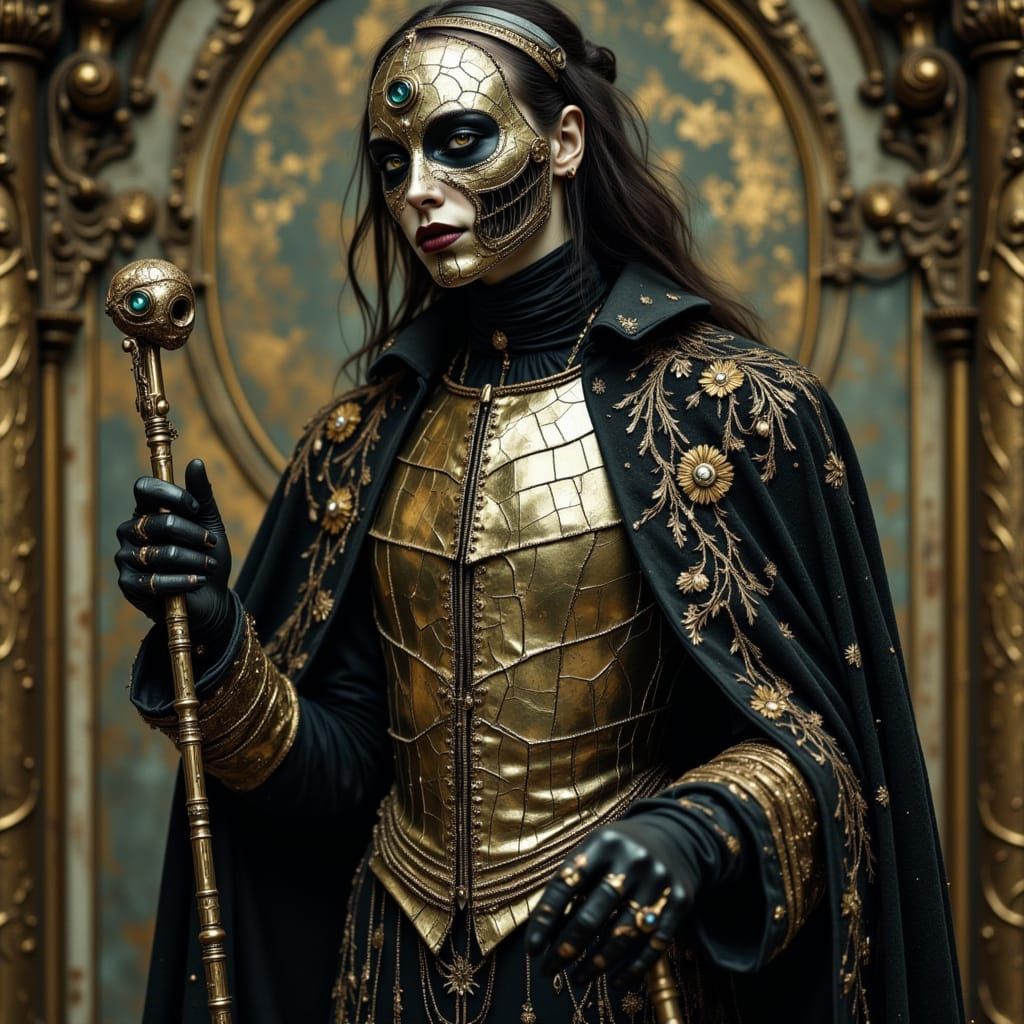 Vampire in Gothic Armor with Oracle Horror Elegance