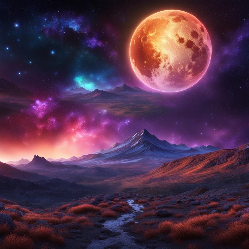 Galactic Aurora: A Fantastical Starscape in Deep Color