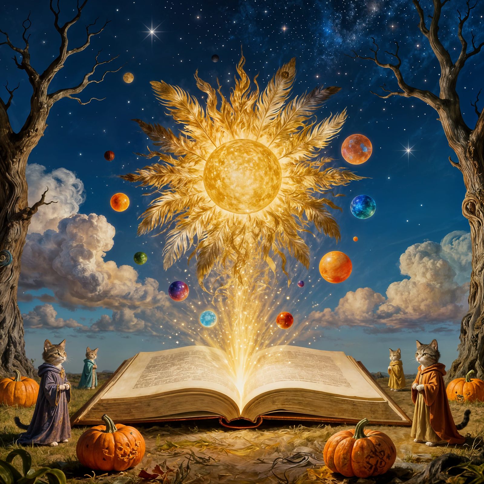 Dreamlike Sun Book Transforms Dark Sky