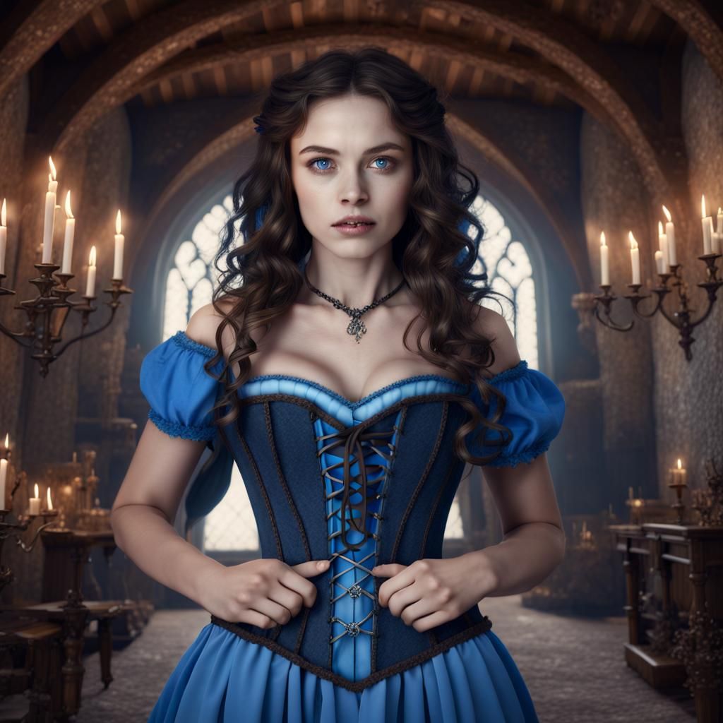 Medieval Witch in Lair: Fantasy Concept Art