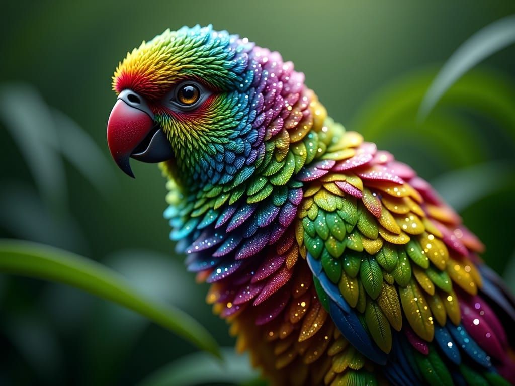 Glittery Macaw