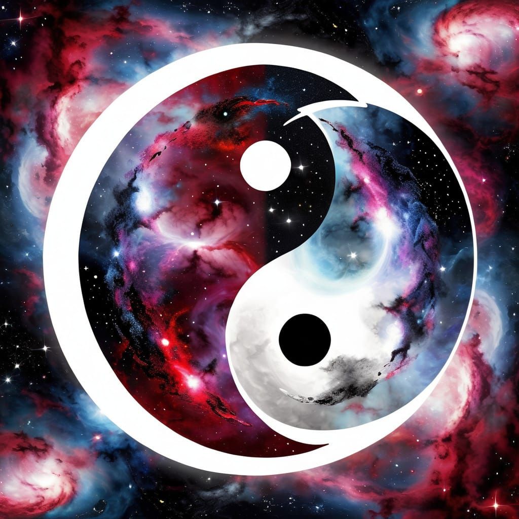 Vibrant Yin Yang Cosmos