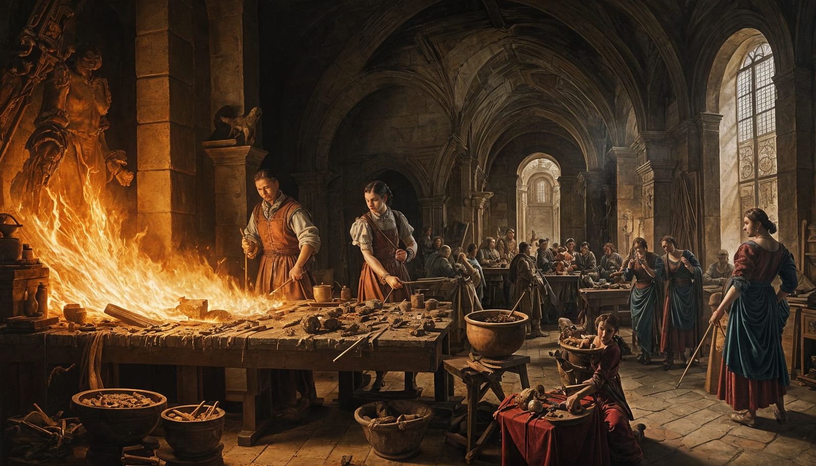 Vulcan's Forge in Renaissance Style