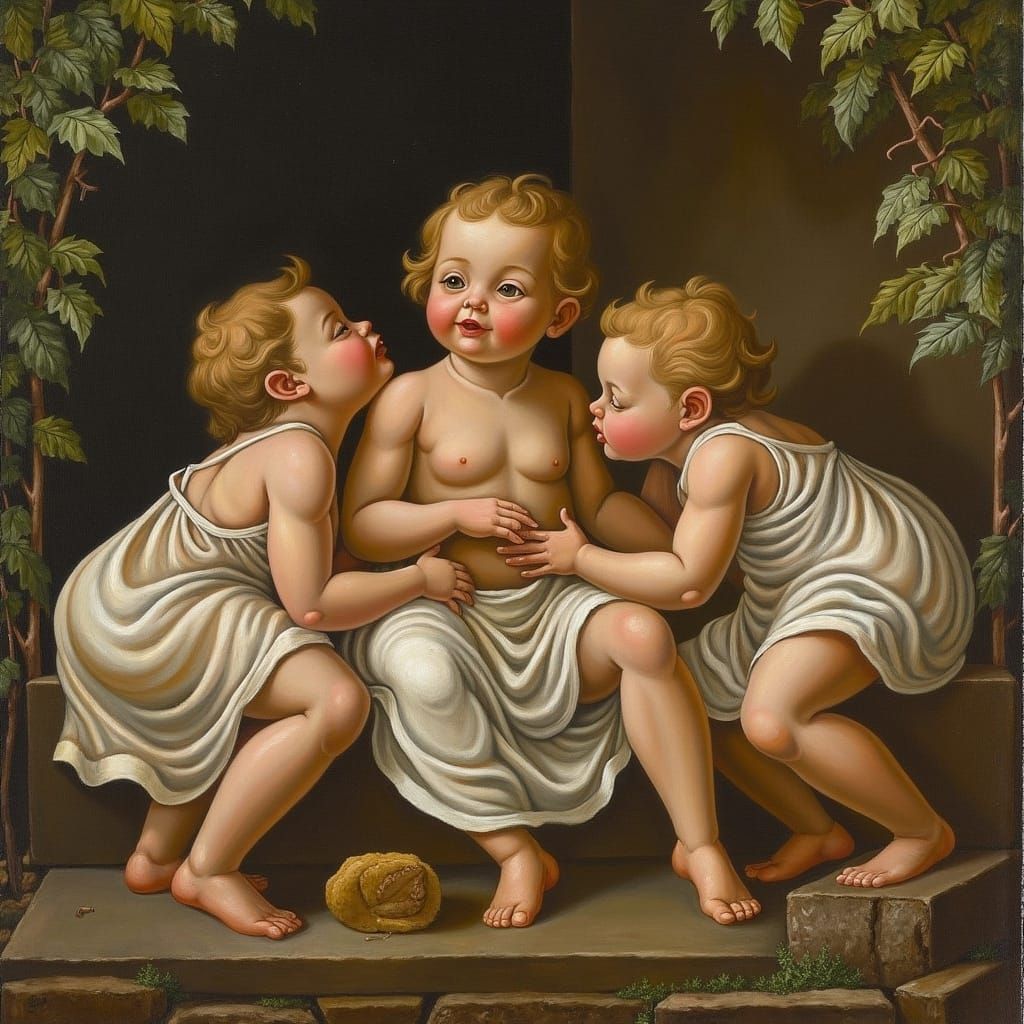 Renaissance Infants in Baroque Setting