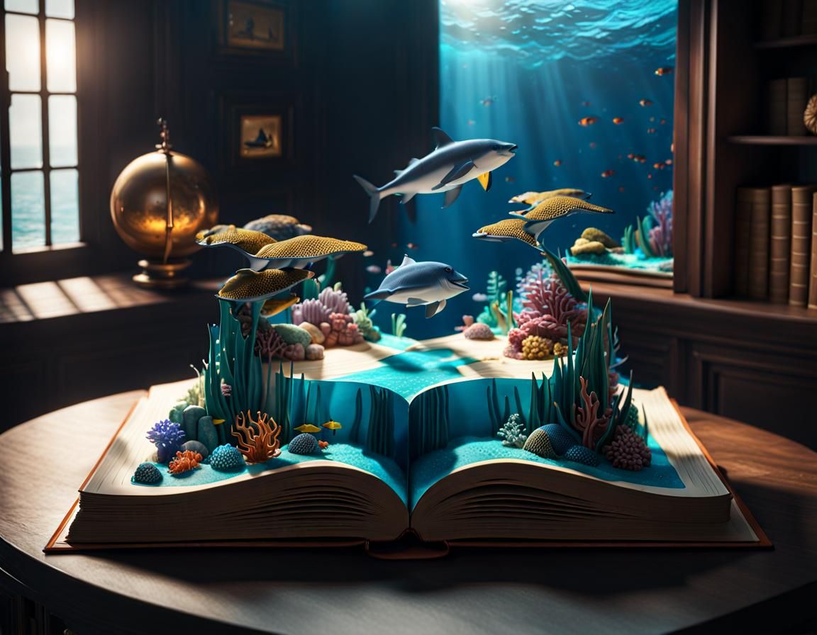 Ocean World Emerges from 3D Pop-Up Book