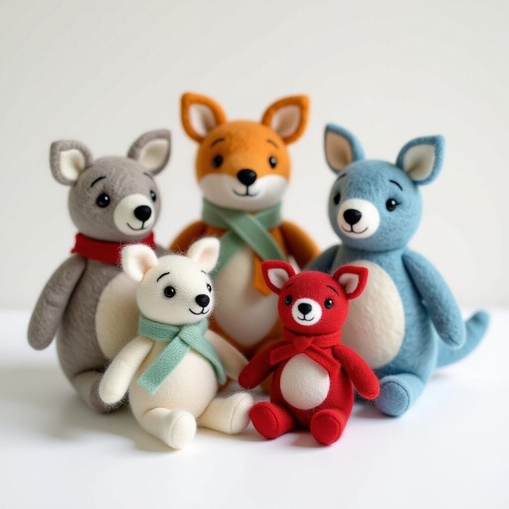 Charming Collection of Felted Figures