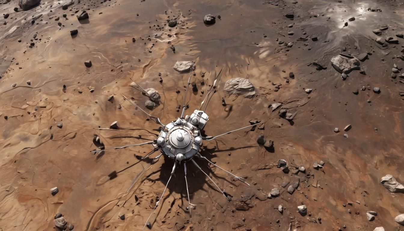 Space probe Venera landed in the chaotic surface of Venus. H...