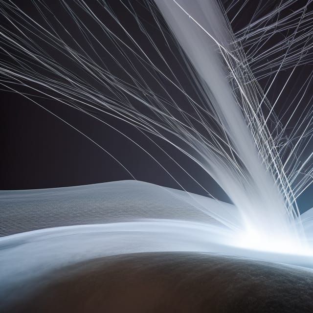 Hyperbolic Laser Patterns in Boiling Water