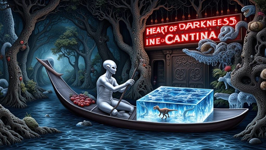 Alien Canoe Trip on the Amazon River