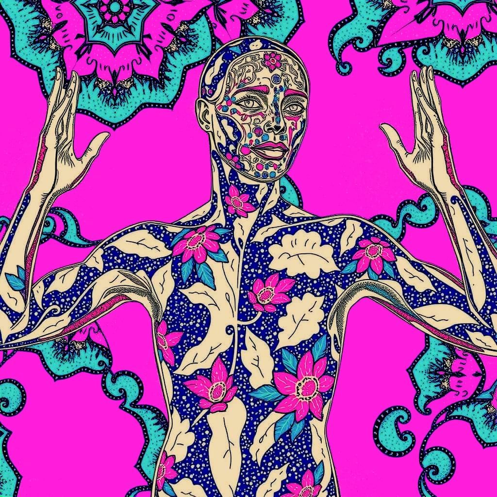 Vivid Masterpiece in Triadic Colors