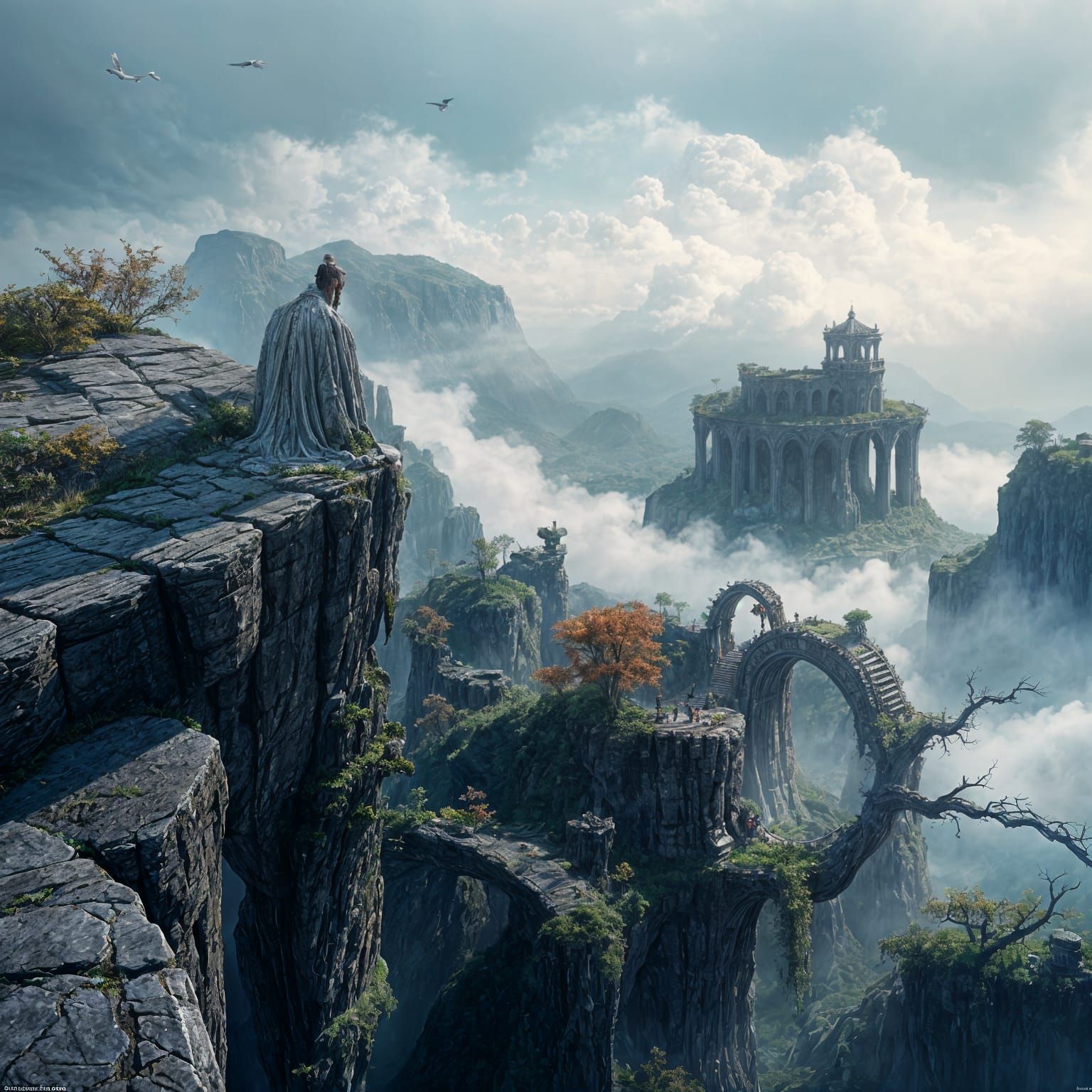 Philosophical Quests in Vibrant Fantasy Realms