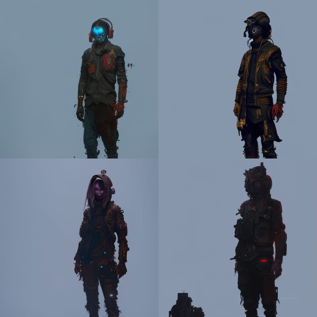 Cyberpunk Techwear Character Portrait in 8K