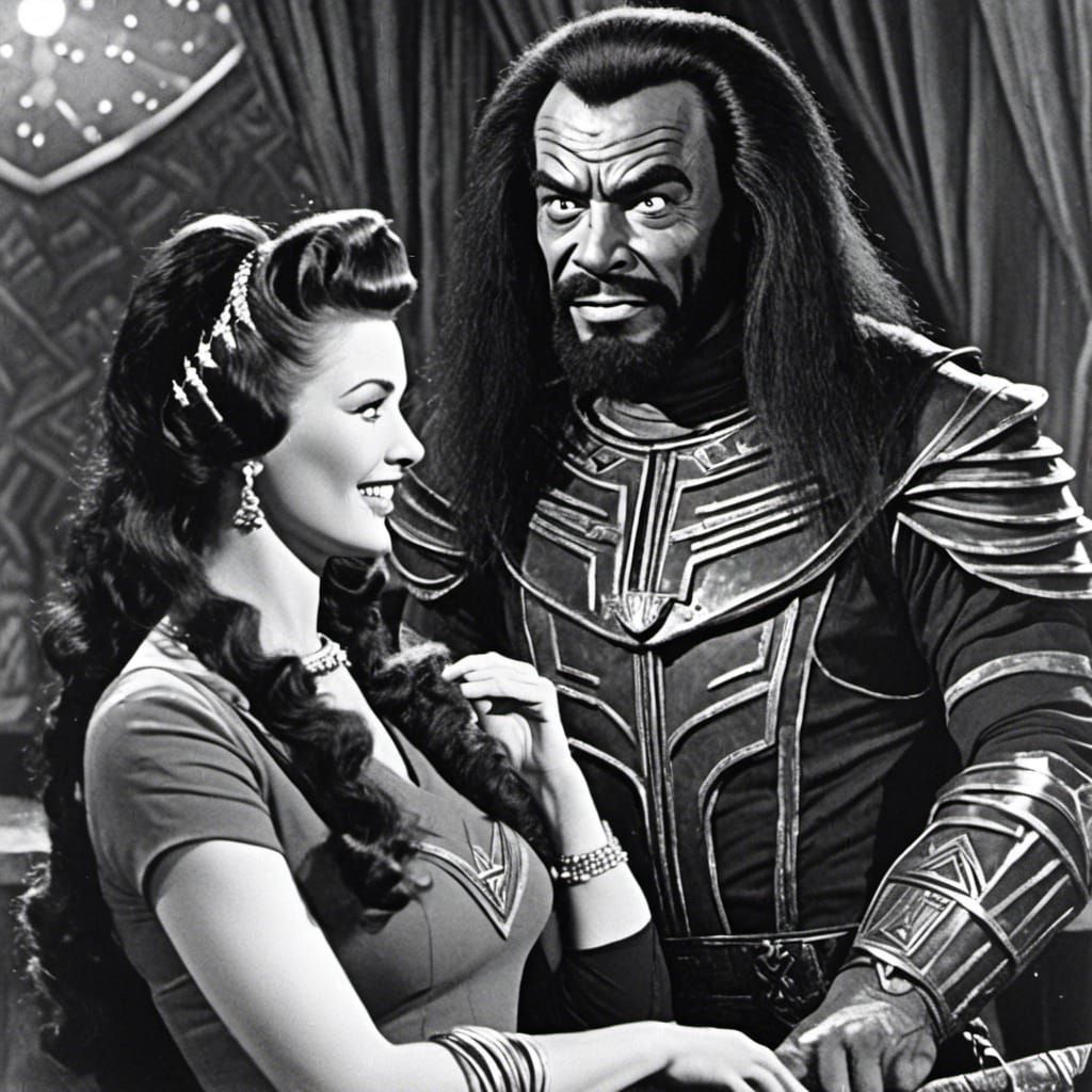 Klingon Jessie in Retro Rockabilly Style