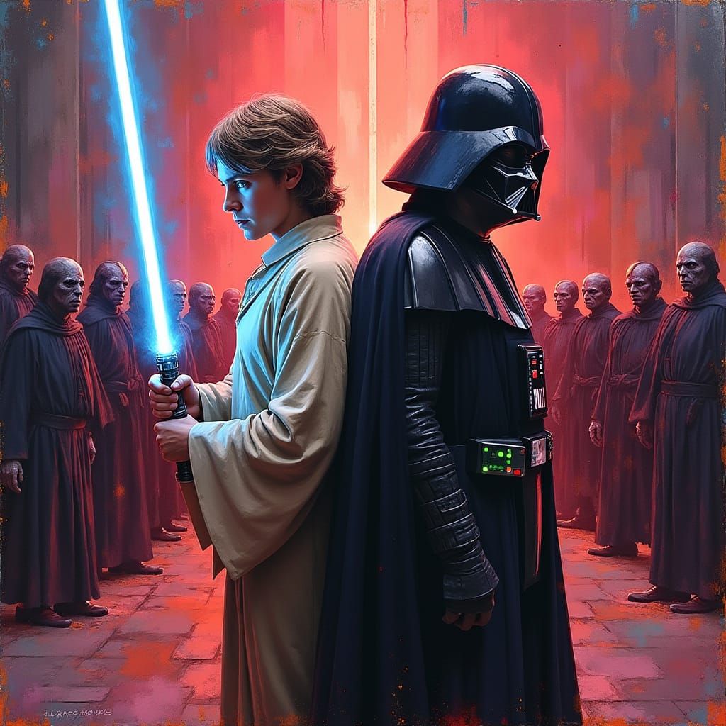 Skywalker and Vampire Alliance in Graffiti Street Art