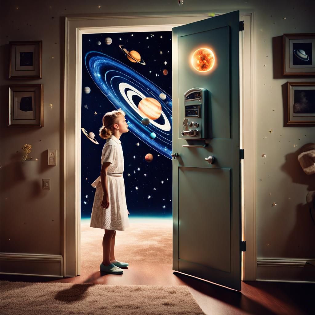 Housewife Discovers Galaxy Behind Closet Door