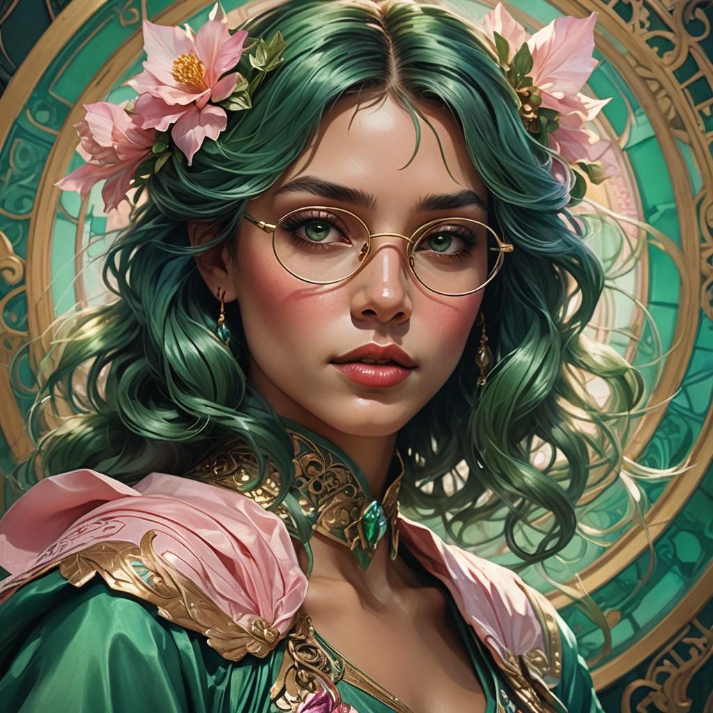 Flirtatious Woman Portrait in Volumetric Lighting