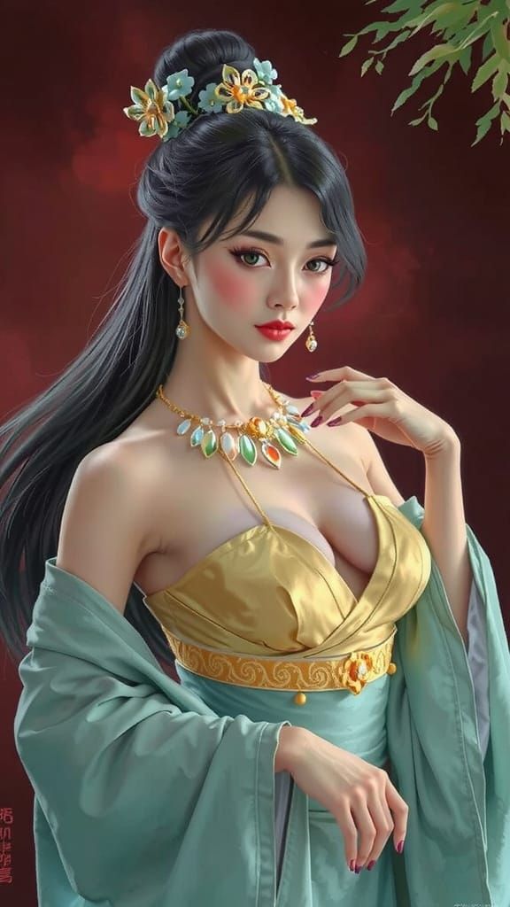 Chinese Watercolor Chiaroscuro Study