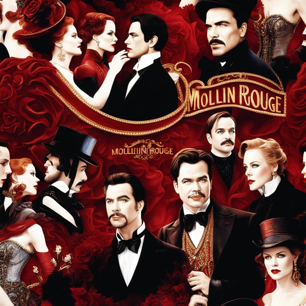 Cinematic Scene from Moulin Rouge in Ultra HDQ