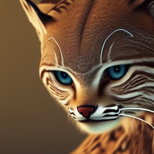 Bobcat Moon Serenade: Anime Art by Ghibli