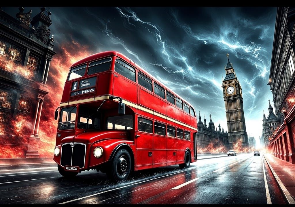 Cyberpunk London: Neon Lights and Punk Energy