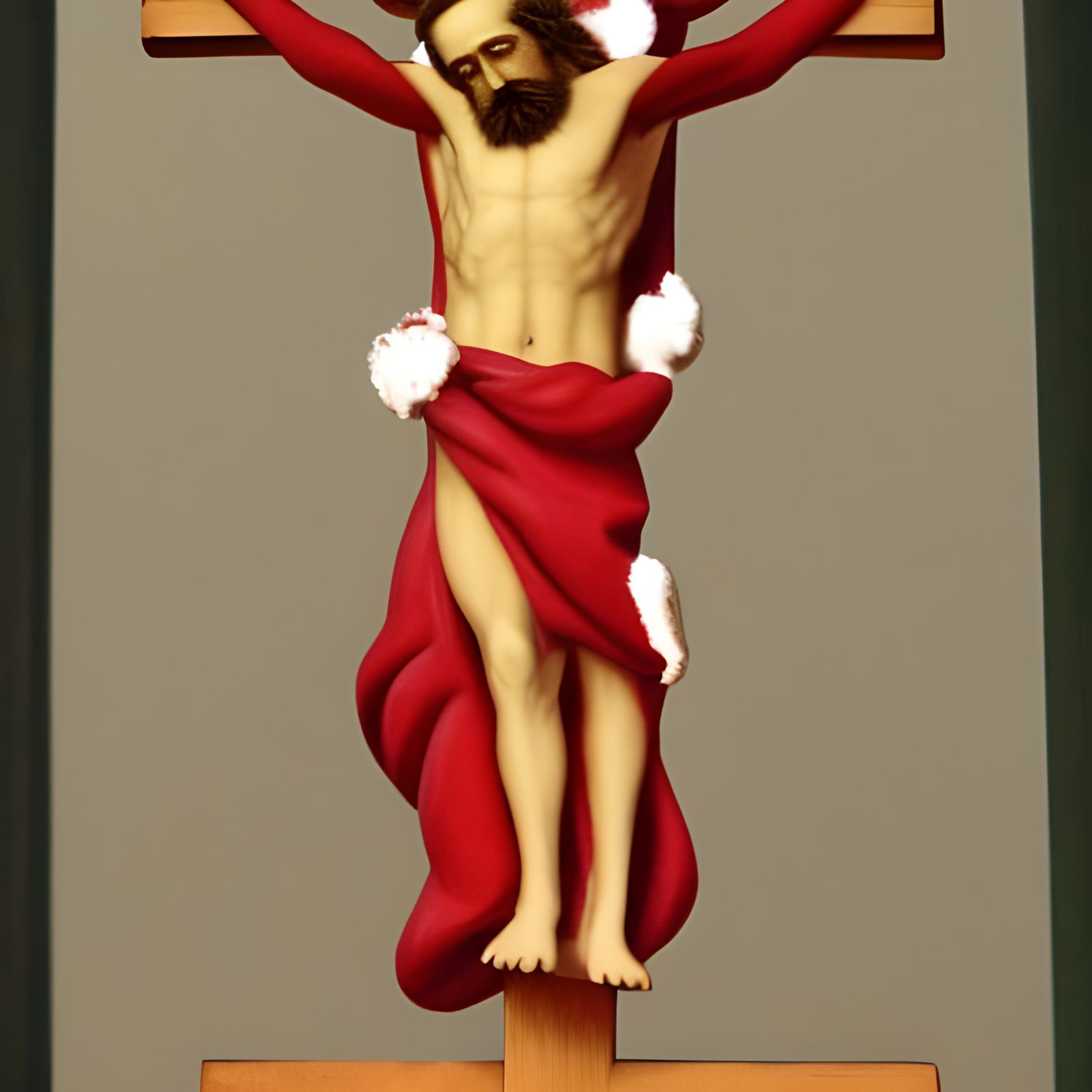 Santa Claus on a Crucifix: Controversial Art