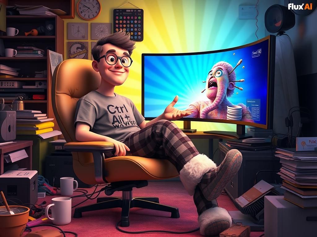 How you imagine the appearance of a usual Flux AI user? Humo...