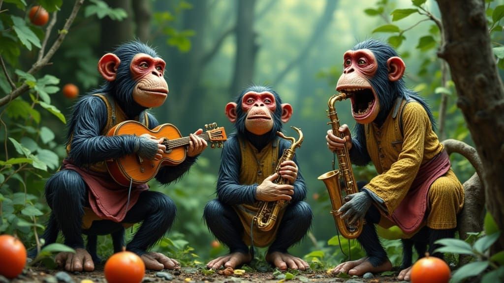 Play that funky music monkey-boys!