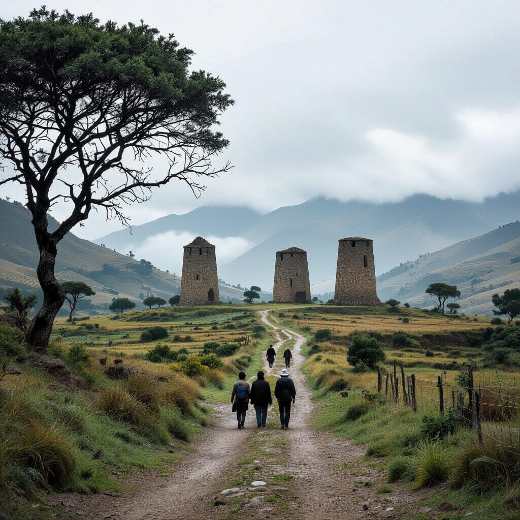Ayacucho's Misty Valley: A Cinematic Peruvian Landscape
